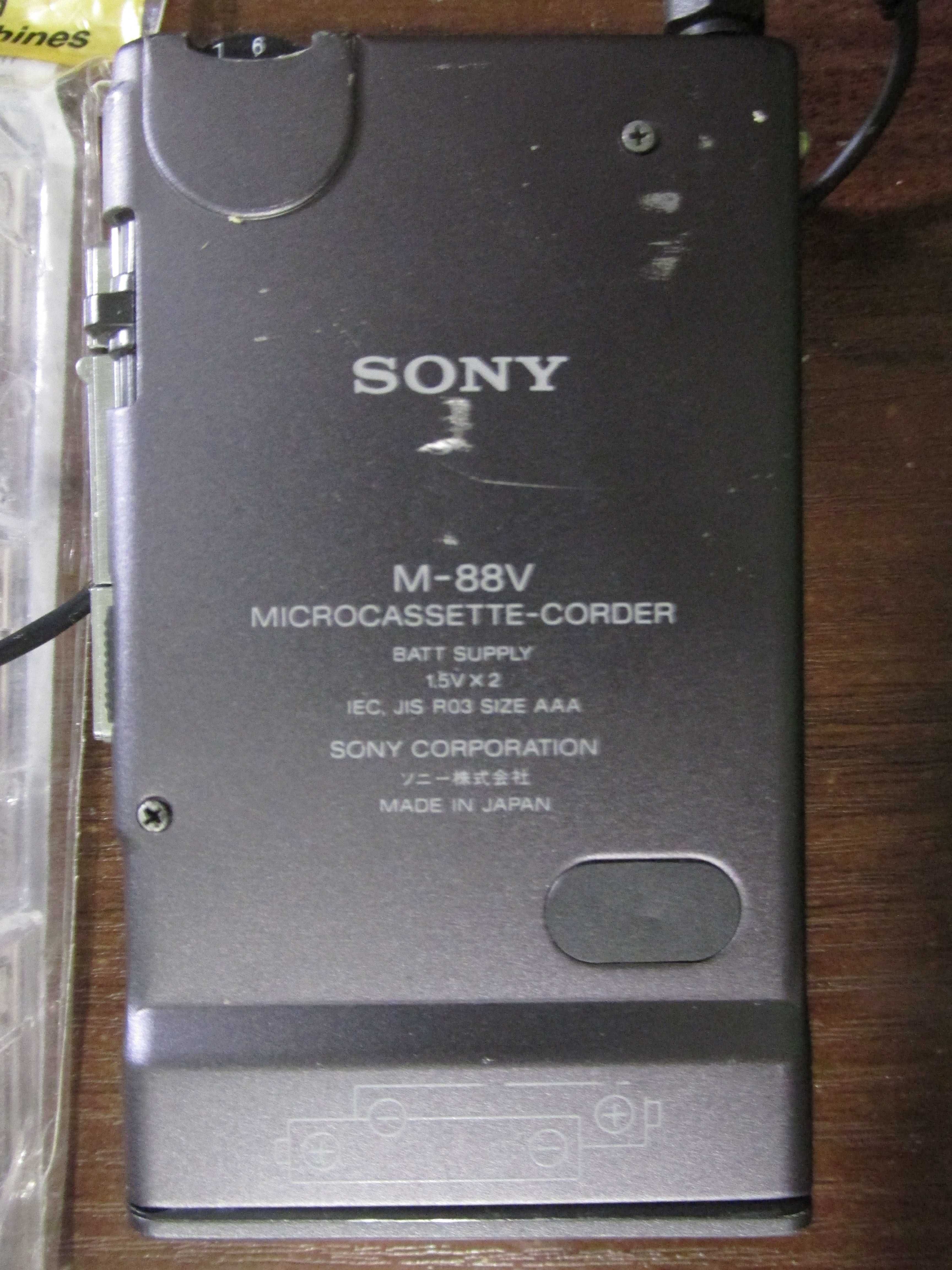 Аналоговый диктофон SONY M-88V оригинал (Япония)+микрокассеты TDK MC90