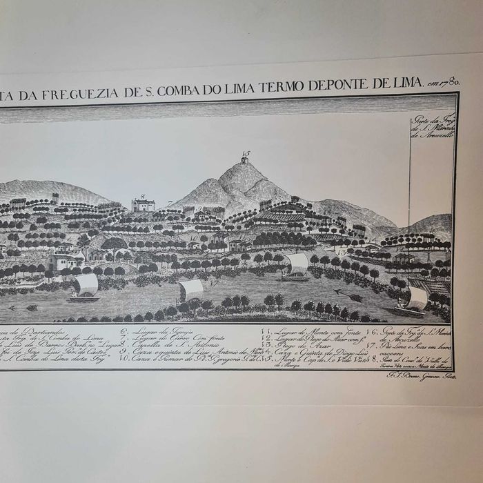 Reprodução Histórica – Vista da Freguesia de Santa Comba do Lima(1780)