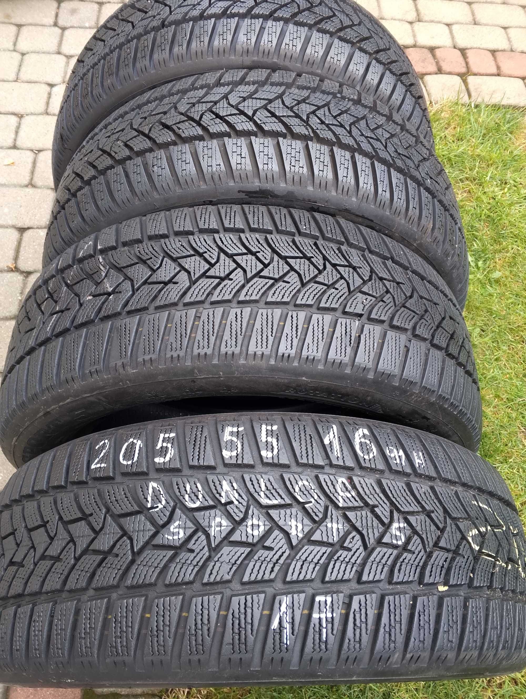 opony jak NOWE 4 szt. 205/55/16 Dunlop Winter Sport 5