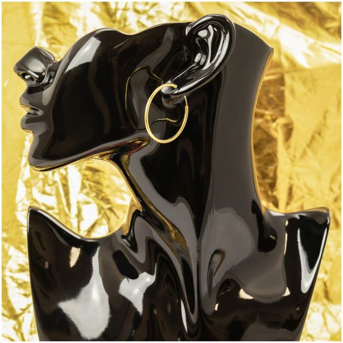 Złote Pozłacane Kolczyki Kółka Koła 3,5 Cm 925 Prezent Dla Mamy Na Uro