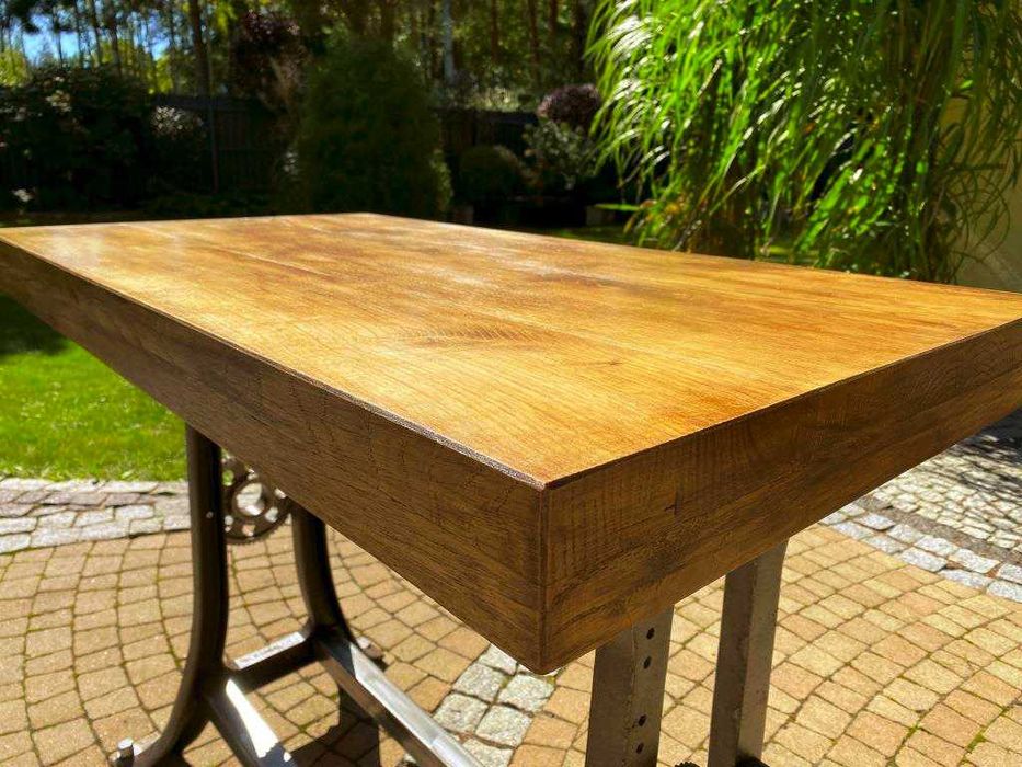 Stół warsztatowy, biurko, antyk, industrialny