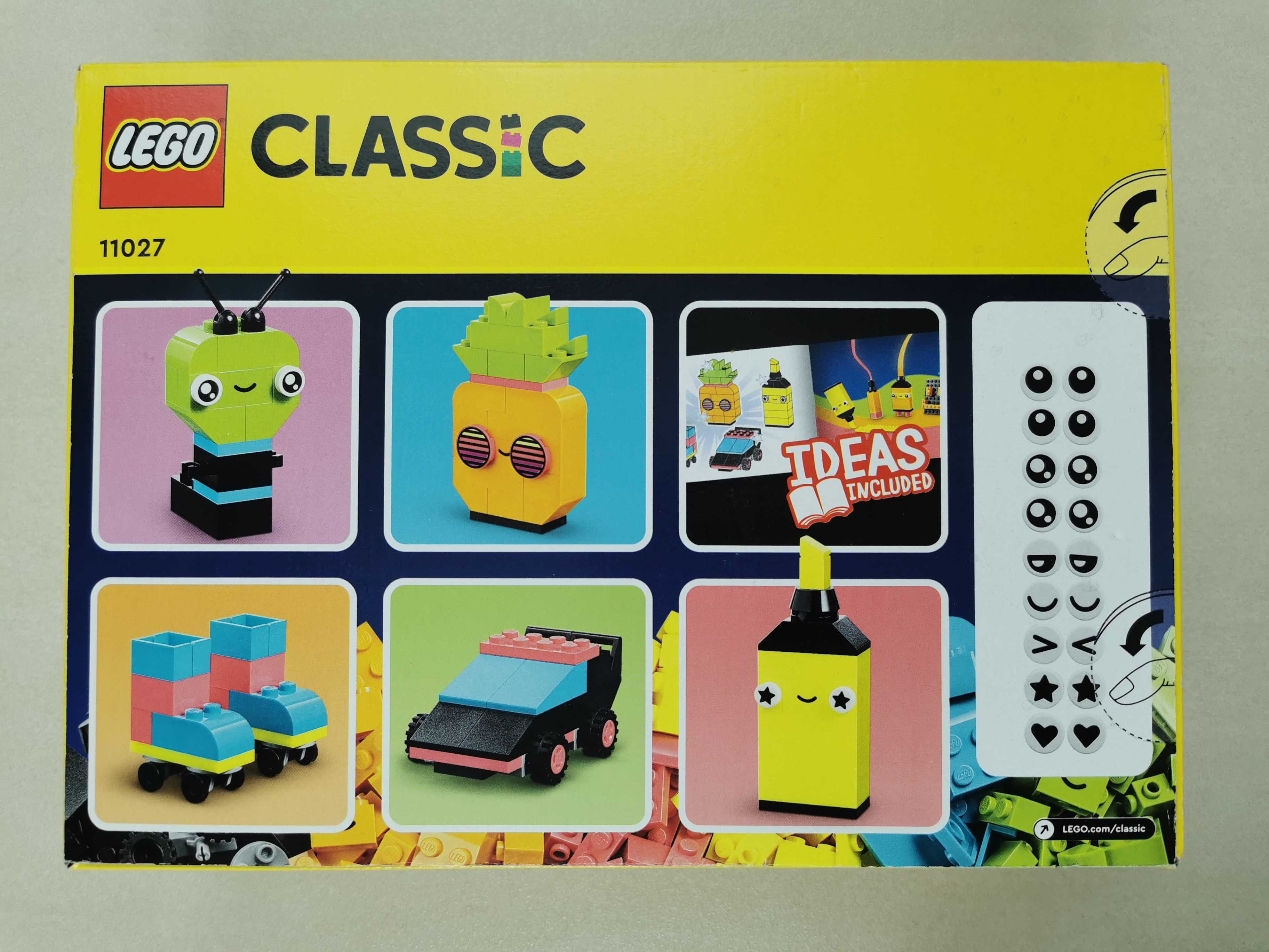 LEGO Classic 11027 Kreatywna zabawa neonowymi kolorami 333 klocki