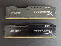 Pamięci RAM DDR4 32GB 2x16GB HyperX 2400MHz Fury Black HX424C15FB/16