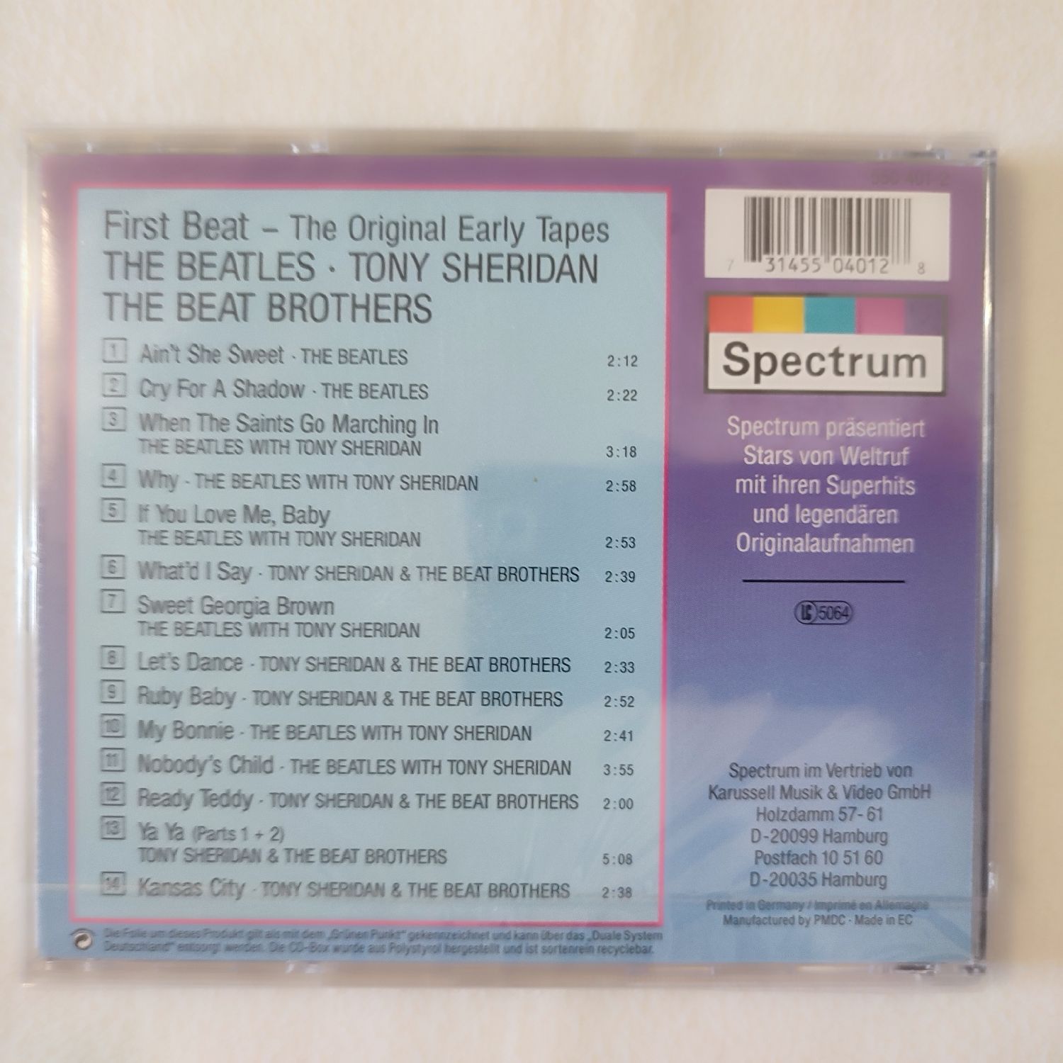 Аудіо СД(CD-DA) фірма - THE BEATLES - The early tapes 1961-1963