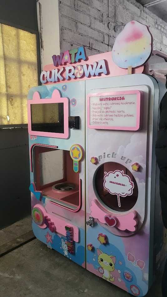 Automat vendingowy do waty cukrowej CT606 – NOWOŚĆ NA RYNKU!