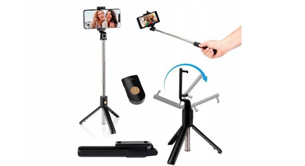 Kijek Kij Do Selfie Uchwyt Grundig Bluetooth Selfie-Stick Pilot