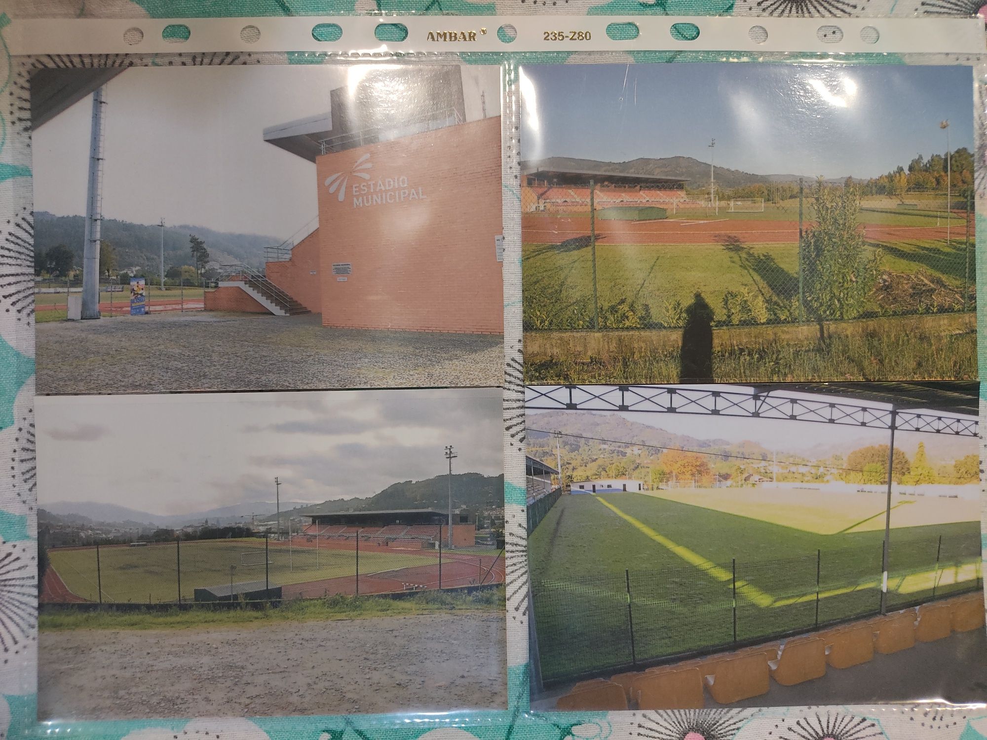 4 Postais do estádio municipal de arcos de Valdevez