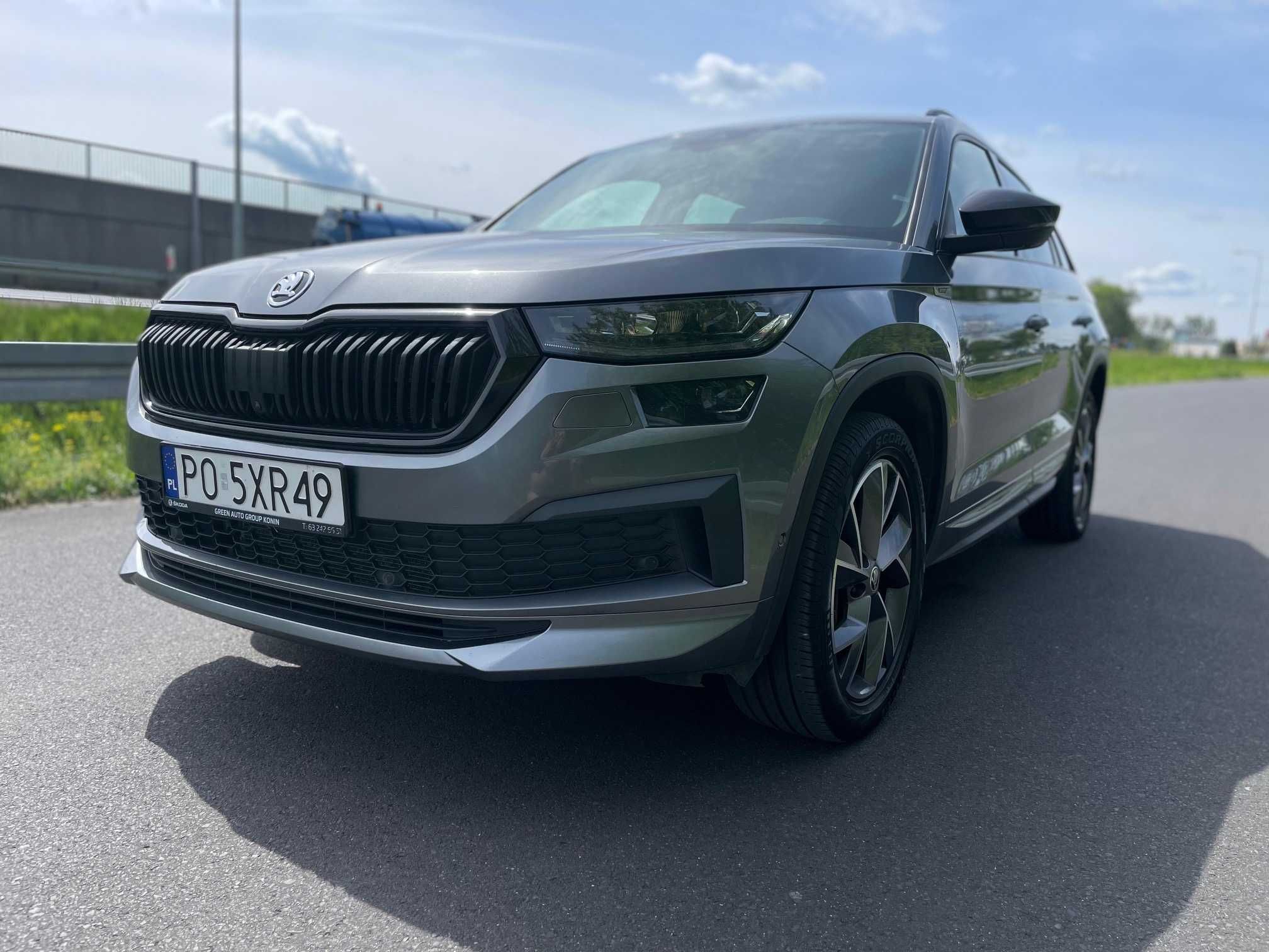 Skoda Kodiaq Sportline 4x4 Salon PL 1 właściciel 7os hak. Cesja