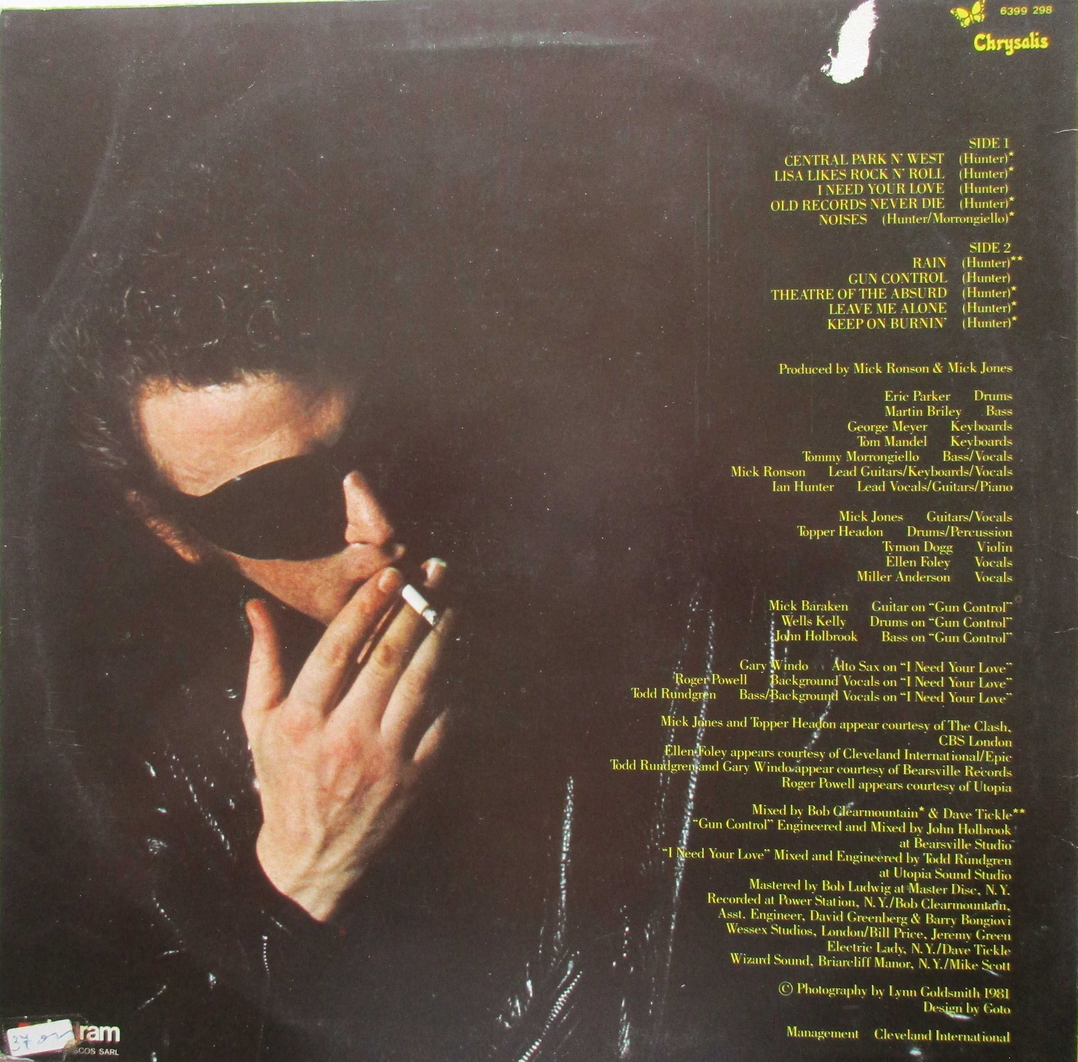 Ian Hunter - - - - - Short Back N'Sides - - - - - LP