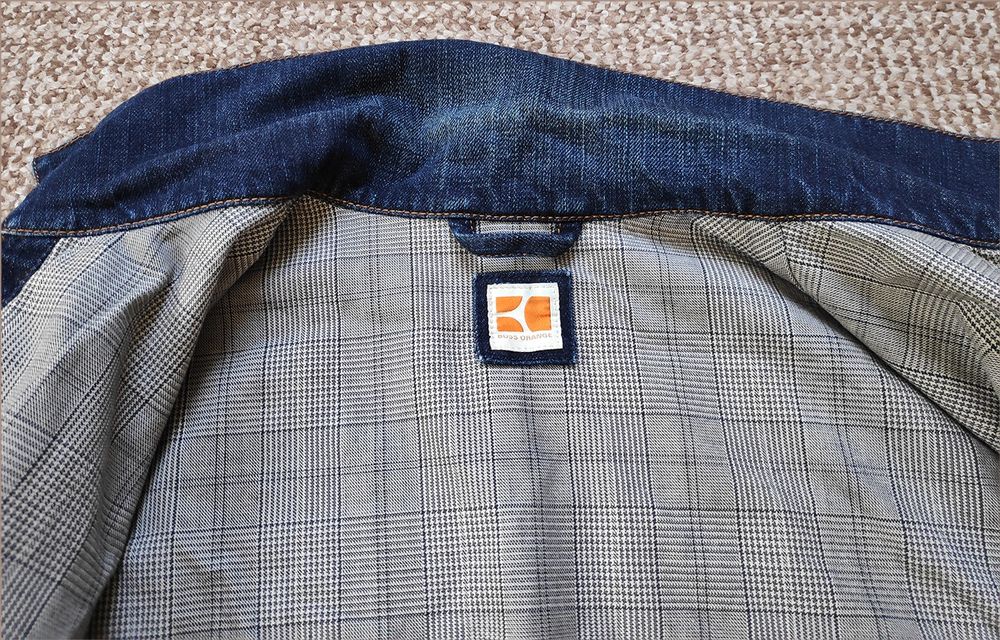 Hugo Boss orange downtown denim jacket джинсовая куртка оригинал L