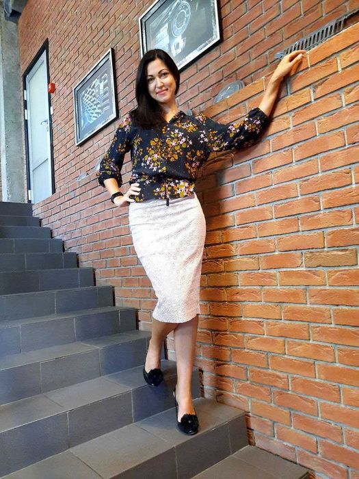 Спідниця Guess by Marciano ажурна/ S, мережево нюдово-пудрова