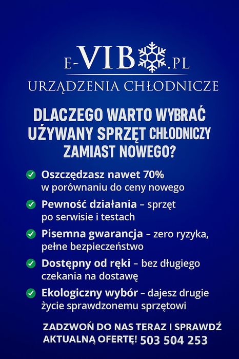 Witryna chłodnicza ekspozytor cukiernicza Gwarancja faktura dostawa