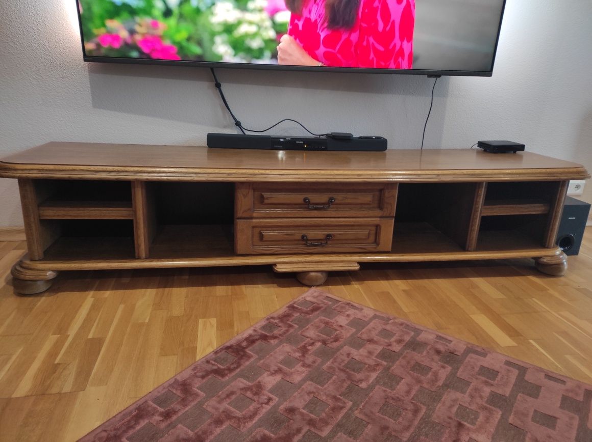 Szafka pod telewizor dębowa