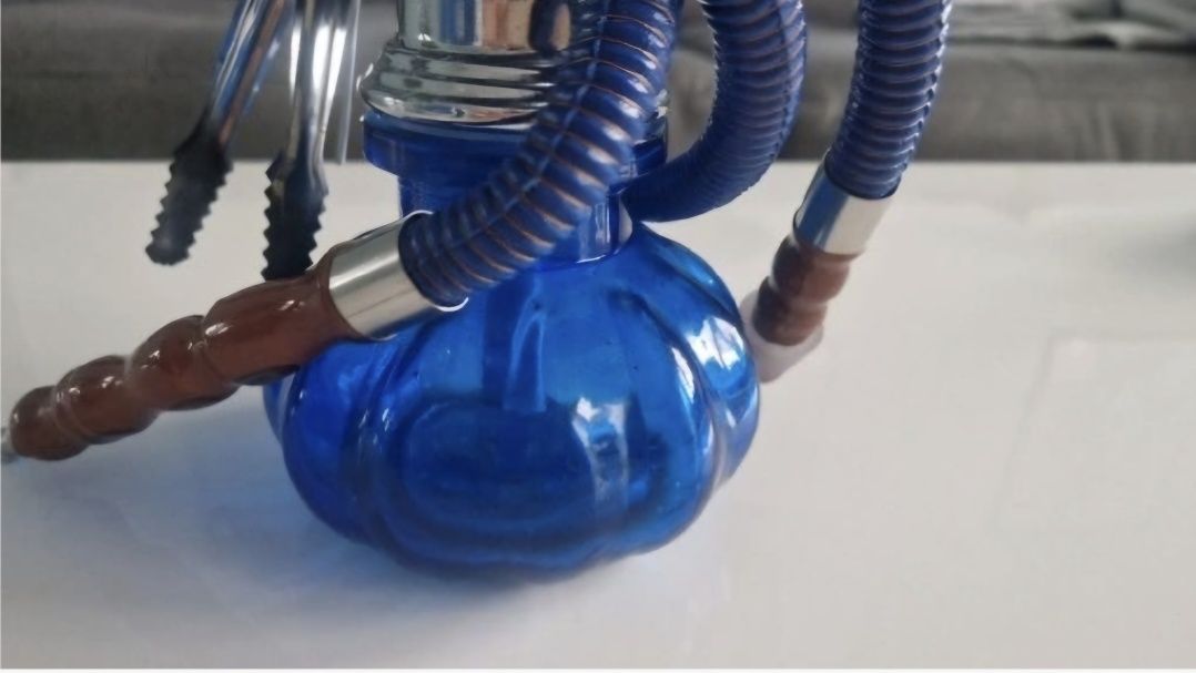 Waterpipe Shisha - niebieska fajka wodna