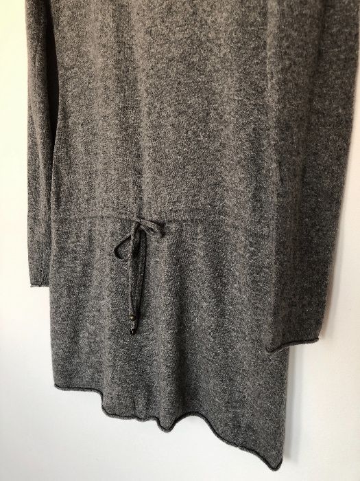 szara swetrowa tunika / sukienka H&M