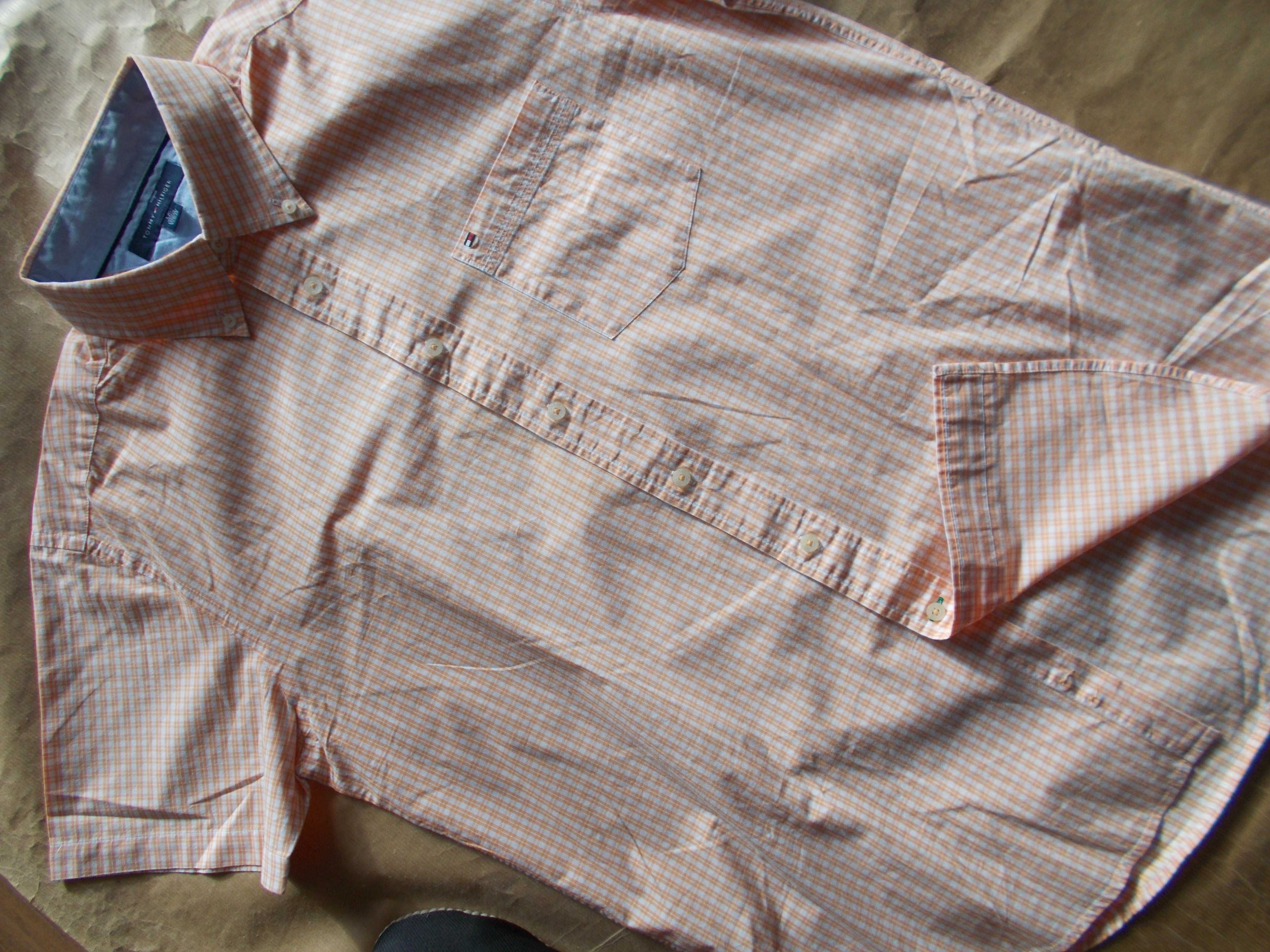 XL- TOMMY HILFIGER- Premium Koszula Męska XL 43/44 cm USA