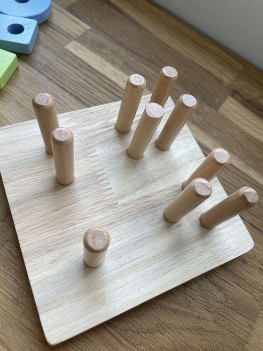 Гра дерев'яна логічна Геометрія в коробці