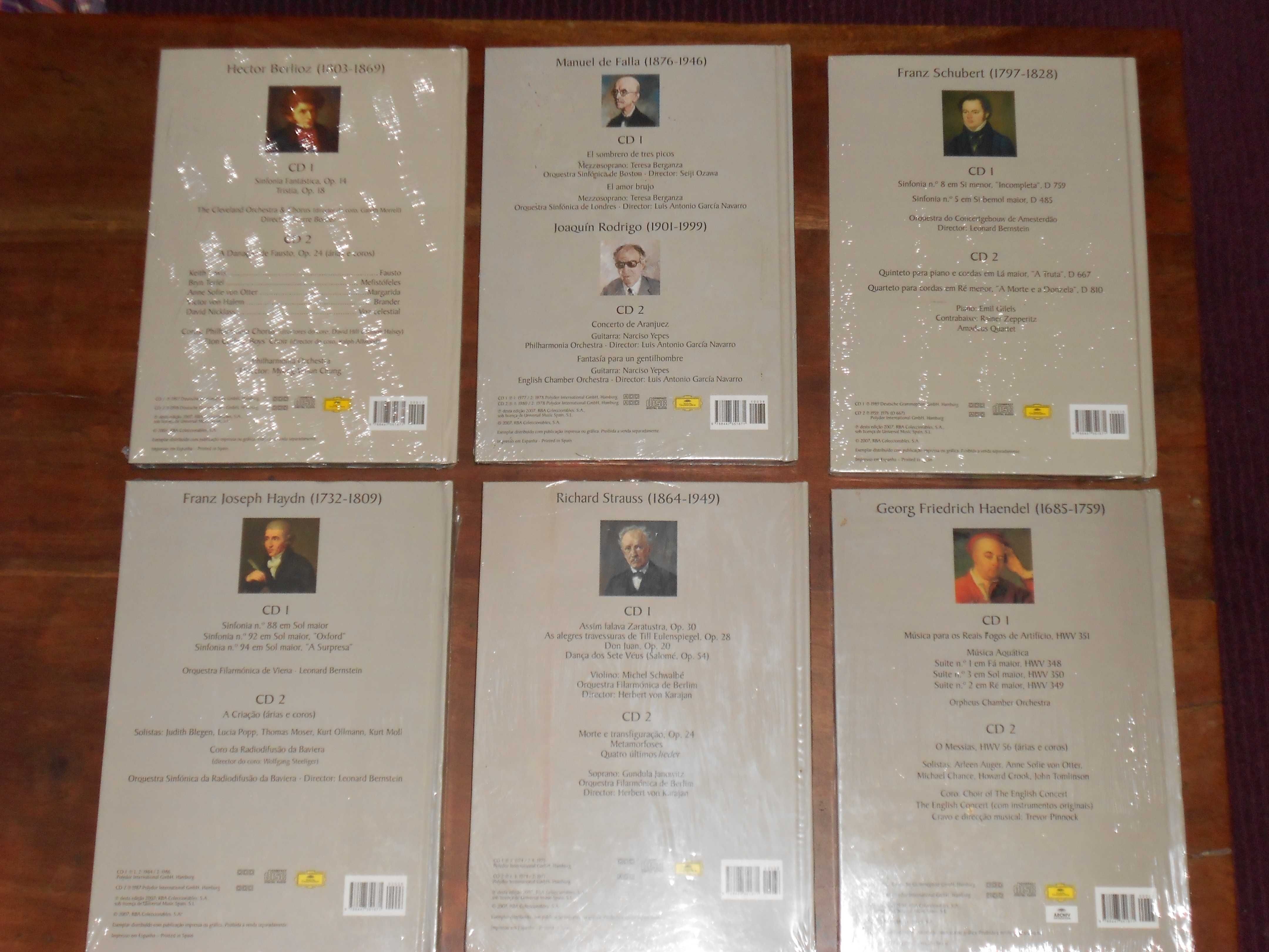 Coleccao livros com 2 CD musica classica - novos embalados