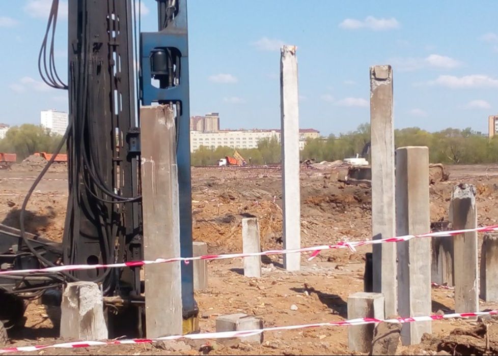 Устройство буронабивных сваи