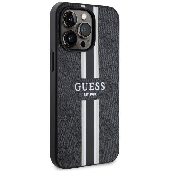 Etui Guess 4G Printed Stripes MagSafe dla iPhone 14 Pro Max