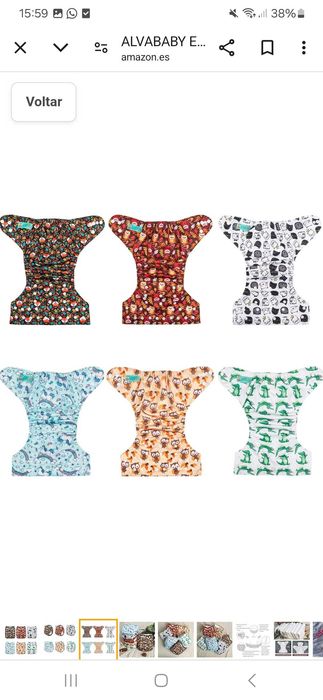 Economia +1500€ ano,Fraudas reutilizáveis com forro