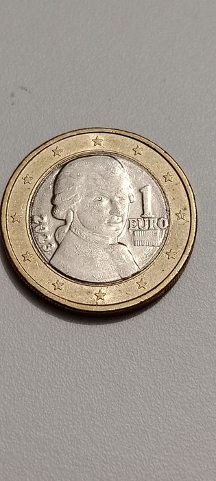 1 Euro de 2023 Da Áustria ,Com defeito de cunhagem