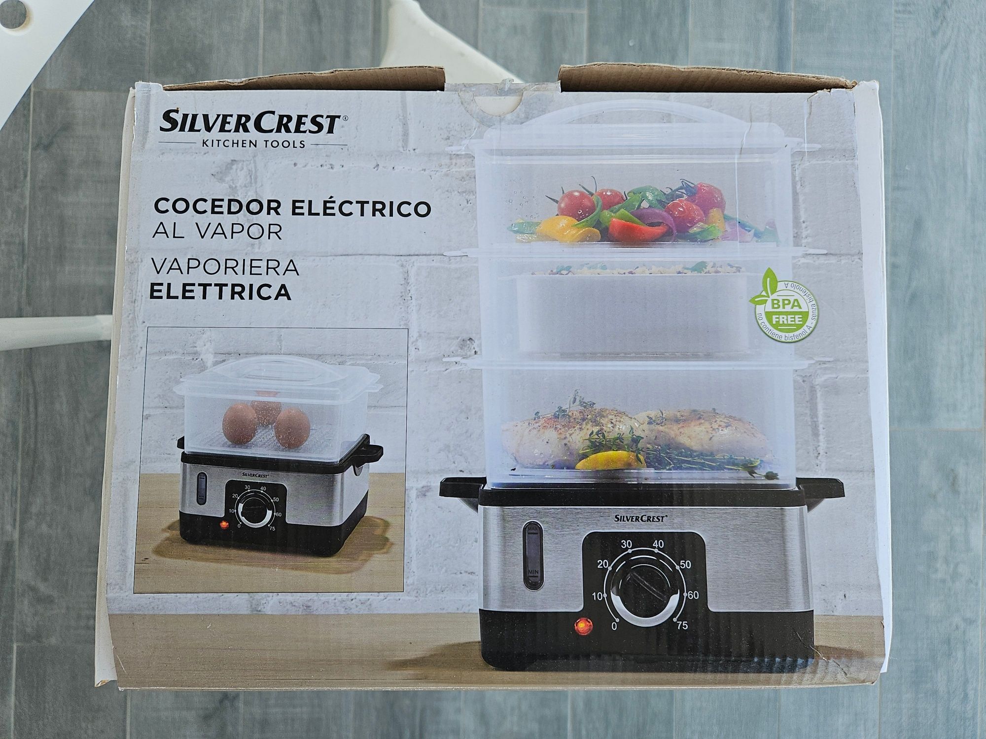 Máquina de cozinhar a vapor Silvercrest