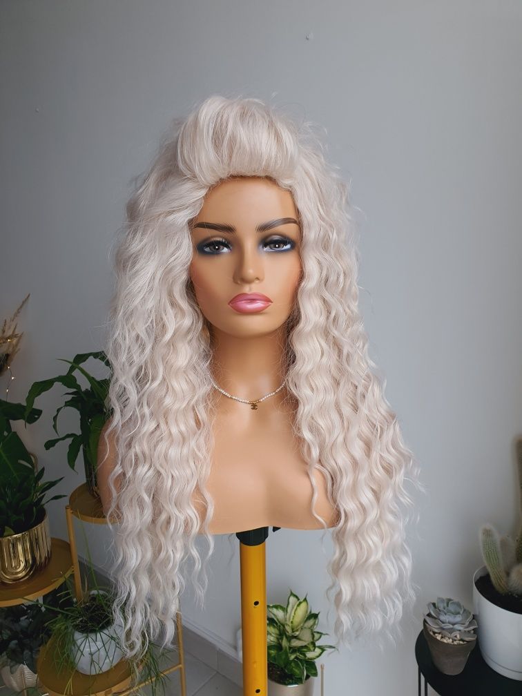 Peruka loki loczki blond afroloki naturalna fryzura