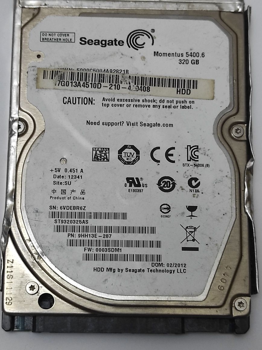 Жёсткий диск HDD SATA 2,5