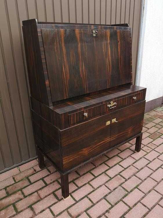 Sekretarzyk Biurko ART-DECO Heban Unikat Stary Antyk Okazja.