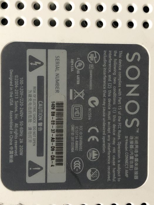 Wzmacniacz Sonos Connect AMP