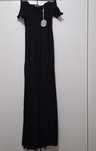 Vestido Preto Ombro a Ombro