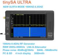 TinySA Ultra аналізатор 100KHz - 5,3ГГц

Продам аналізатор. Відкалібро