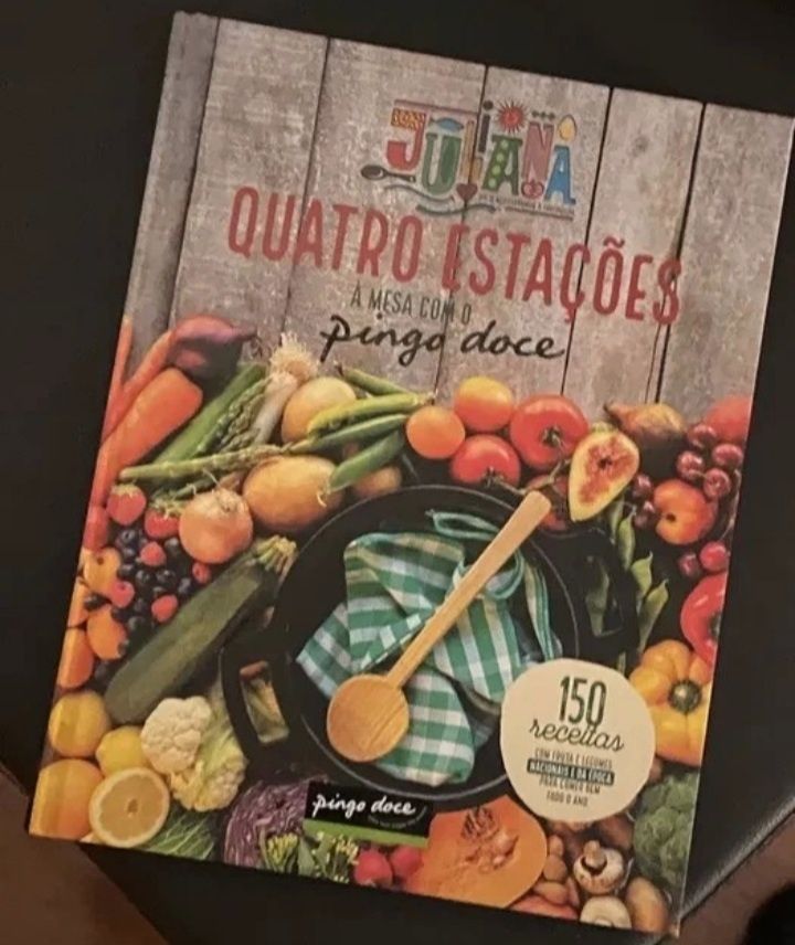 Conjunto 2 livros de receitas Pingo doce novos