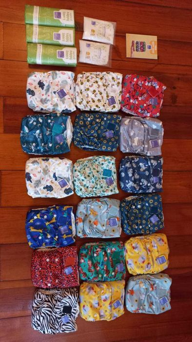 Fraldas reutilizáveis bambino mio novas