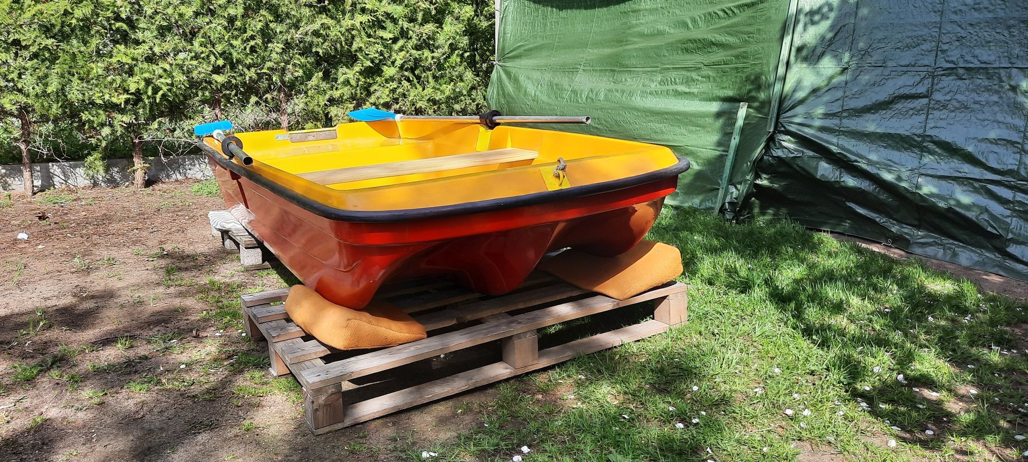 POLSPORT Chojnice łódka wędkarska turystyczna wiosłowa płaskodenna
