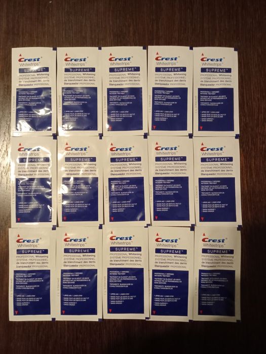 Paski wybielające Crest Supreme 30 sztuk (15 saszetek)
