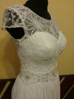 Suknia ślubna Dina w kolorze białym