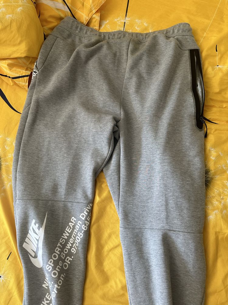 Костюм Nike tech fleece серый Drill