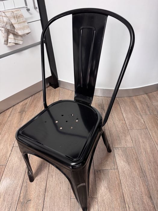 Pack 4 cadeiras Sklum pretas em aço