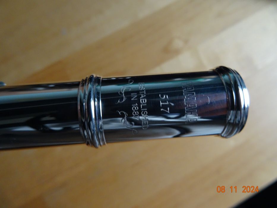 Flet Poprzeczny Yamaha YFL 517 Główka Am Srebrna OKAZJA