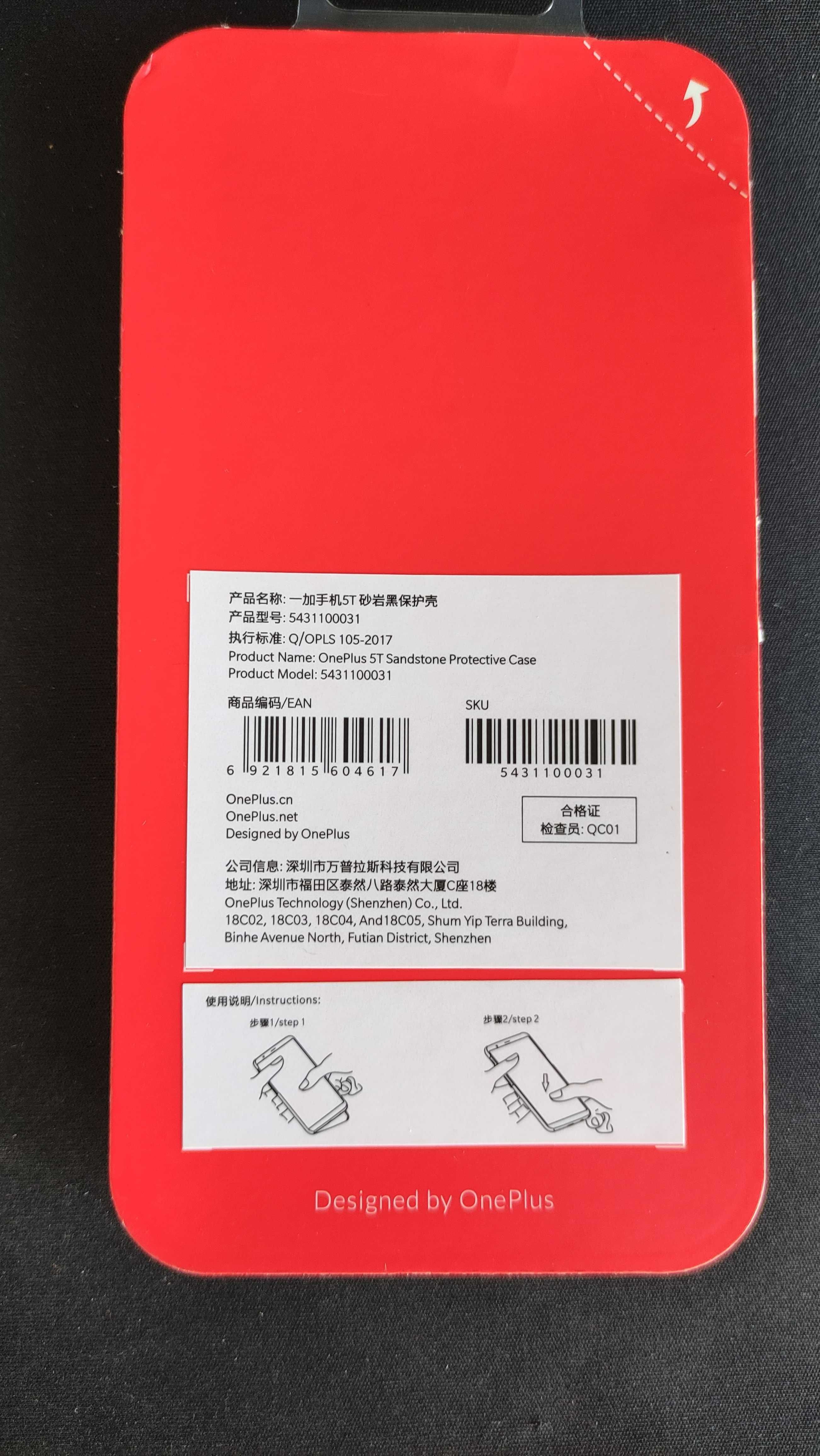 Capa OnePlus 5T Standstone Case - NOVO