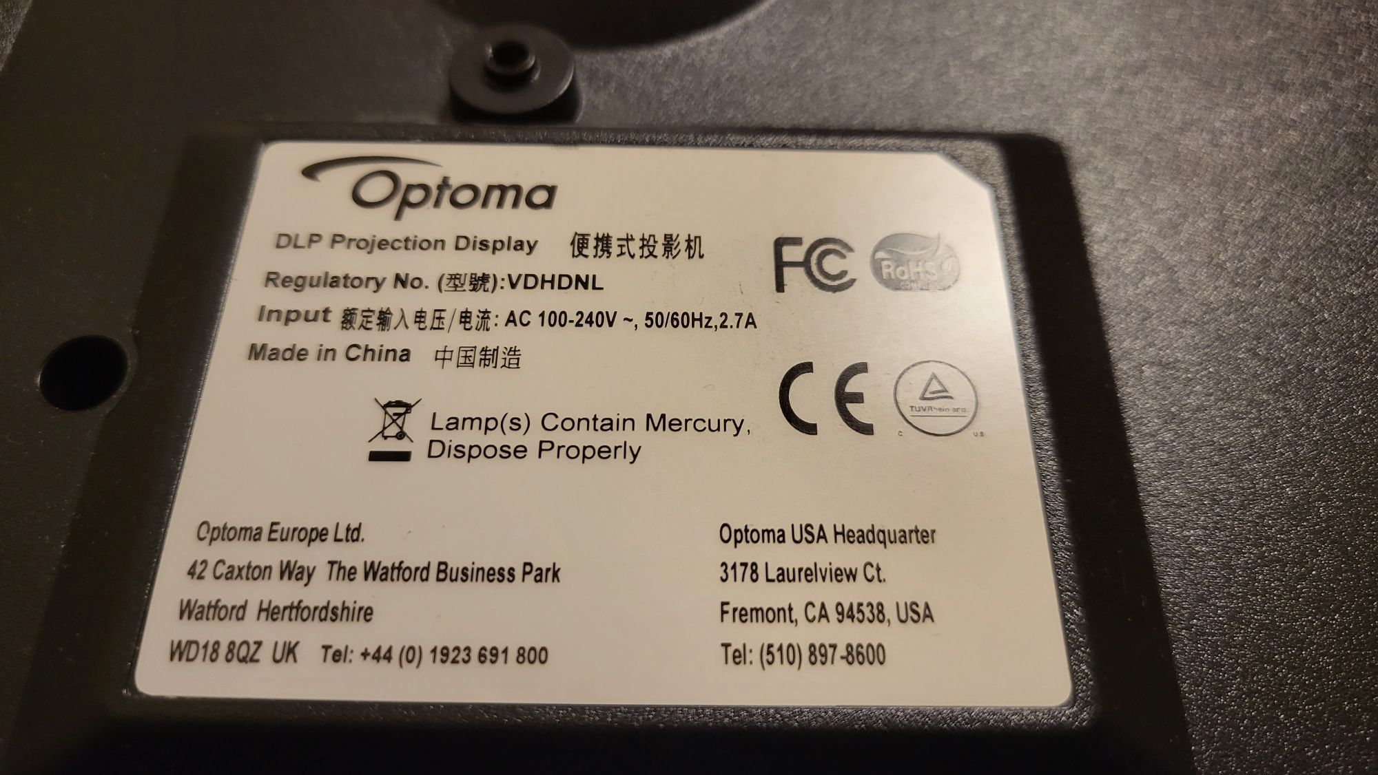 Projektor Optoma HD141x + GRATIS