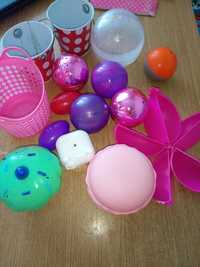 Яйца капсулы, шарики, ведерка, хранение.