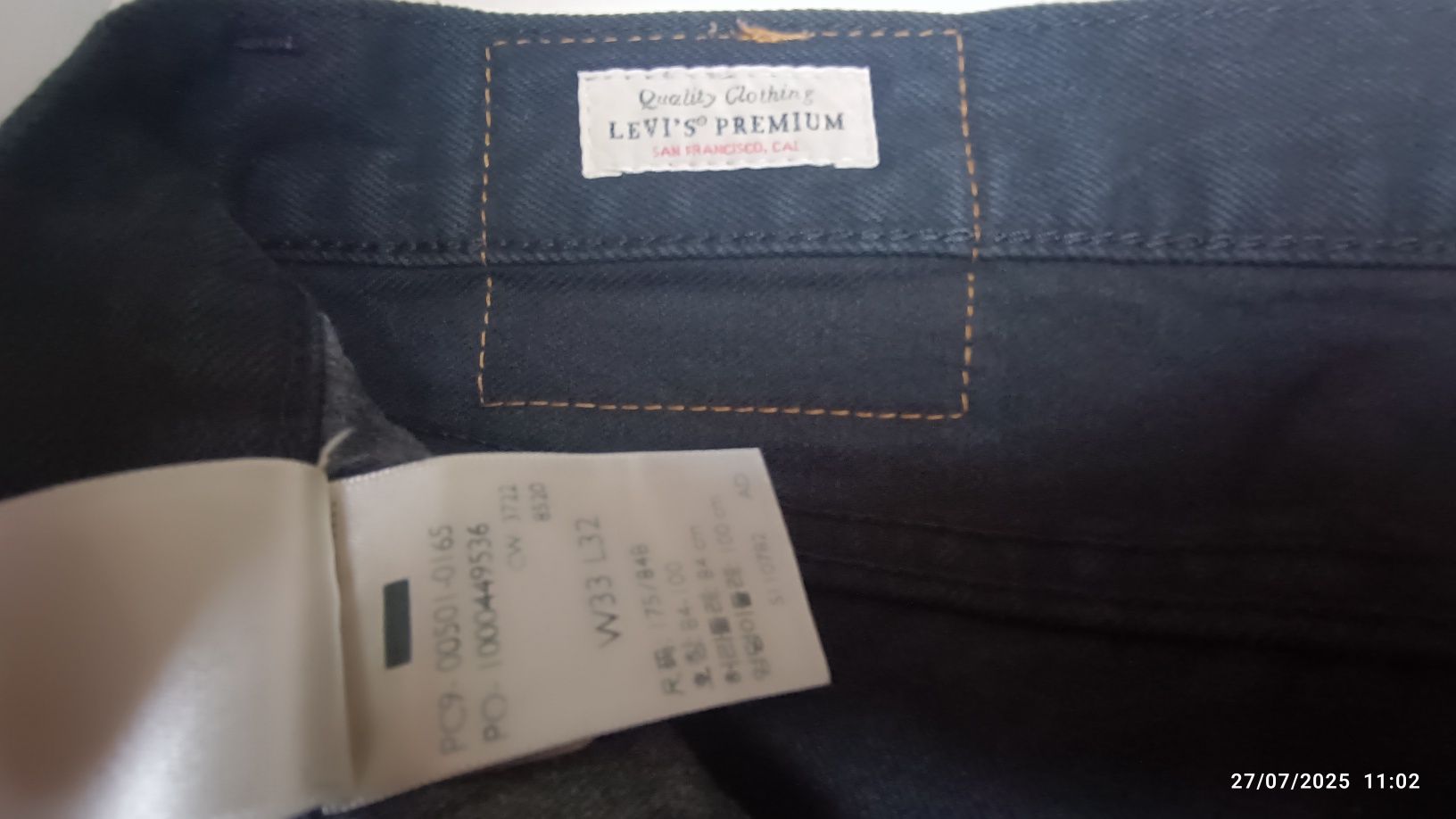 Levi's 501 W33L32 novas sem etiqueta