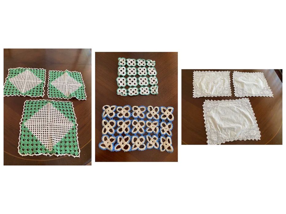 50 Naperons com vários conjuntos em crochet (croché ou crochê)*