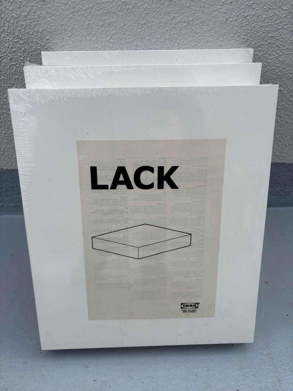Conjunto 3 prateleiras Ikea Lack Brancas Novas