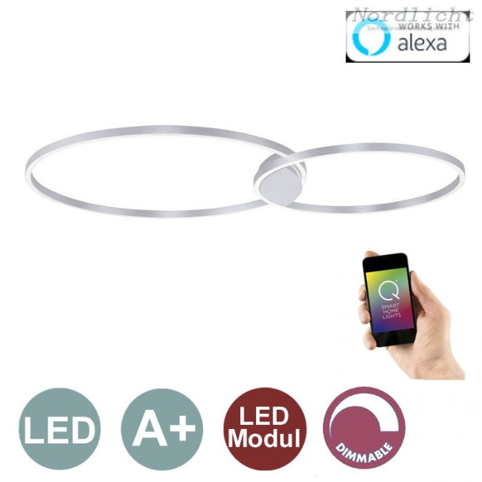 LAMPA SUFITOWA PLAFON LED żyrandol pilot ring ciepła zimna GIGANT125cm