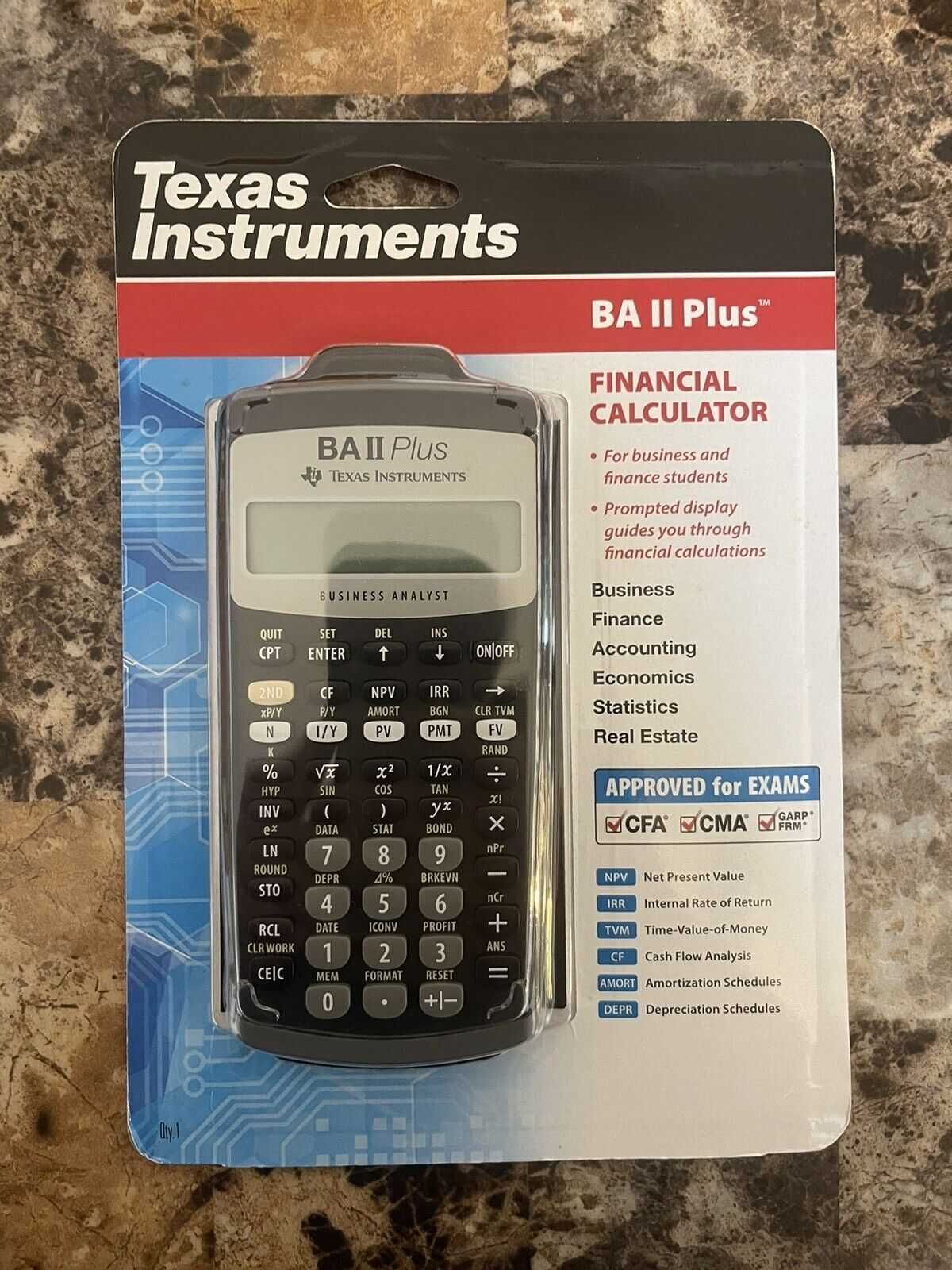 Калькулятор финансовый Texas Instruments  BA II Plus