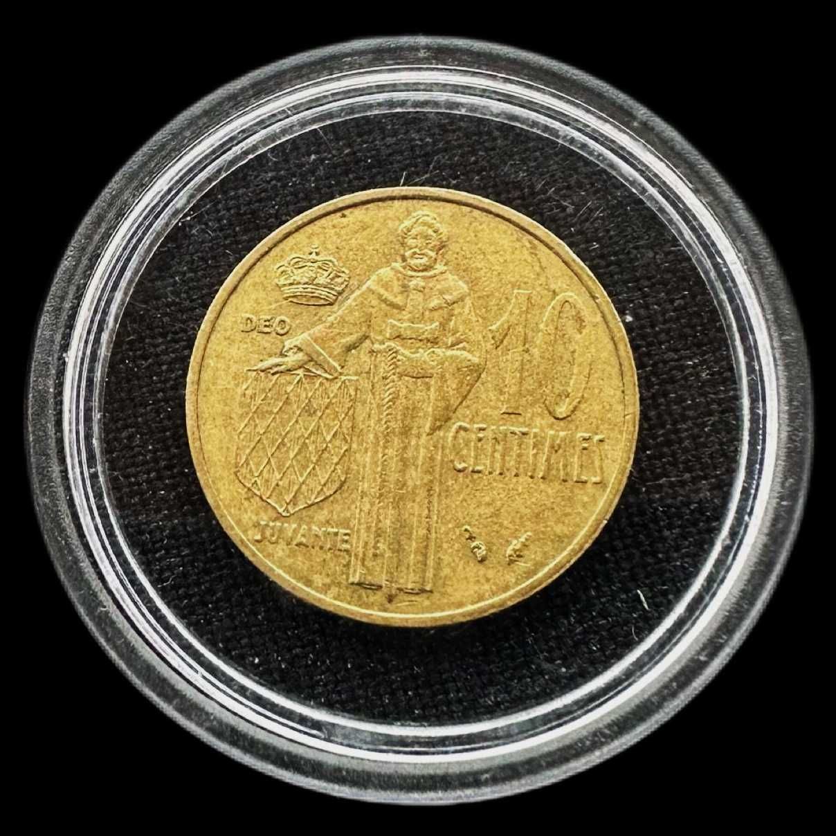 Moeda de 10 Centimes - 1979 - Mónaco - Rainier III